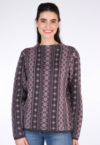 Strickpullover Dorit stripe  - ebony