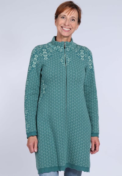 Strickmantel Enny - bottle green