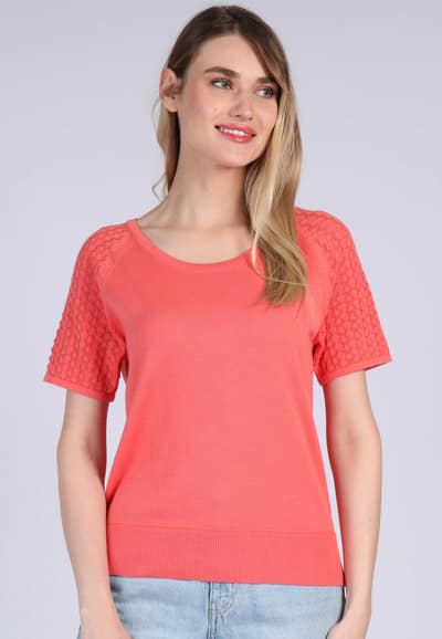Strickshirt Lina - peach