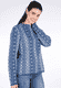 Strickpullover Dorit stripe  - ink