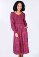 Kleid Feline  - red wine