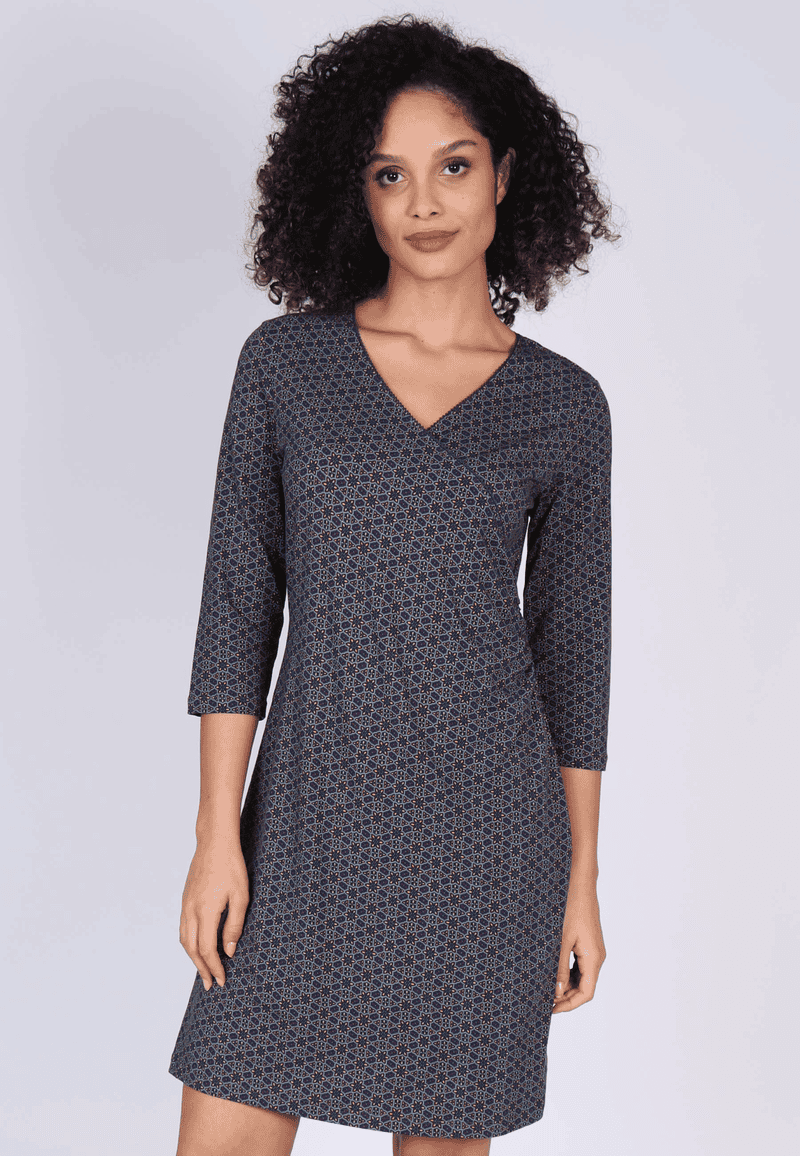 Kleid Chlodette tile - navy