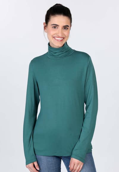 Rollkragenshirt Adaa - bottle green