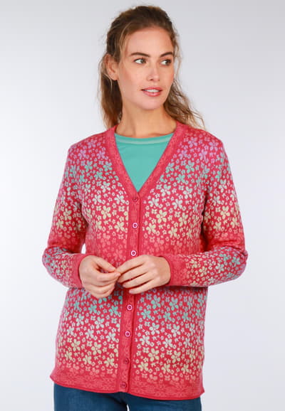 Strickjacke Christi flower  - azalea