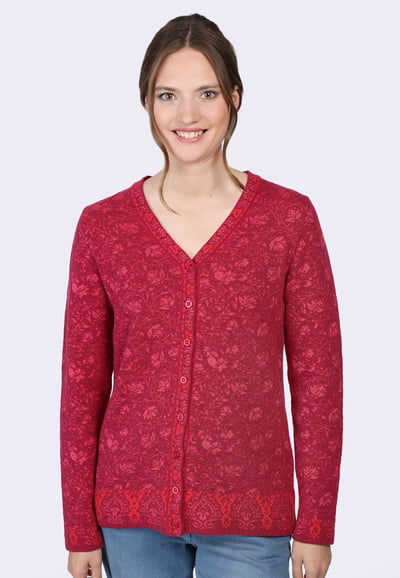 Strickjacke Christi oriental  - rubin