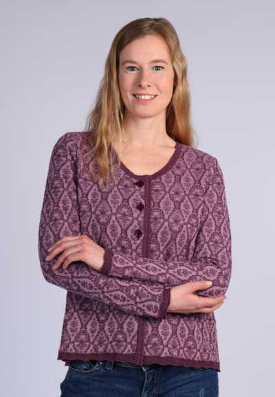 Strickjacke Kadir - plum