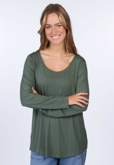 Langarmshirt Bilima  - thyme