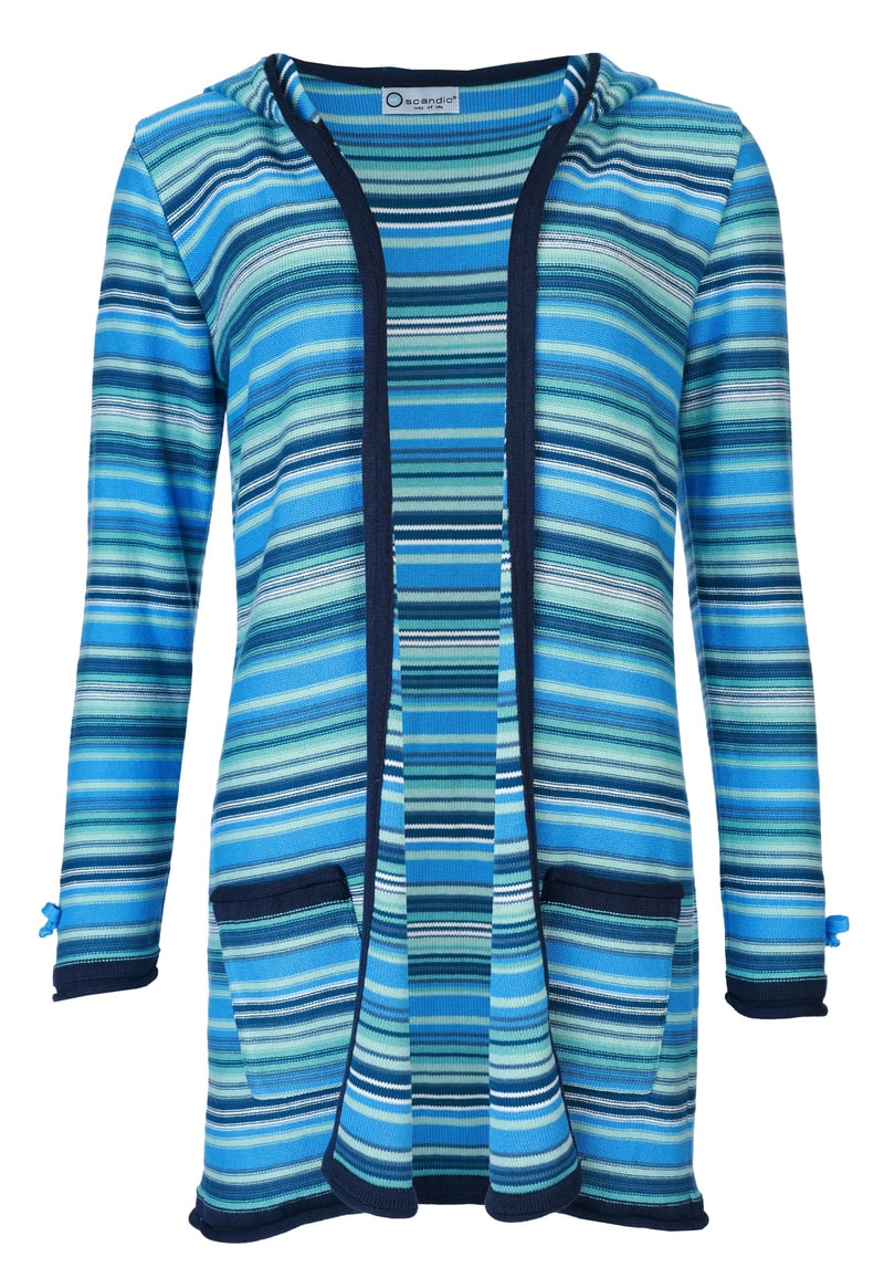 Strickjacke Uta Multistripe - riviera