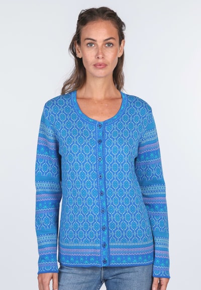 Strickjacke Renee Circles - lapis