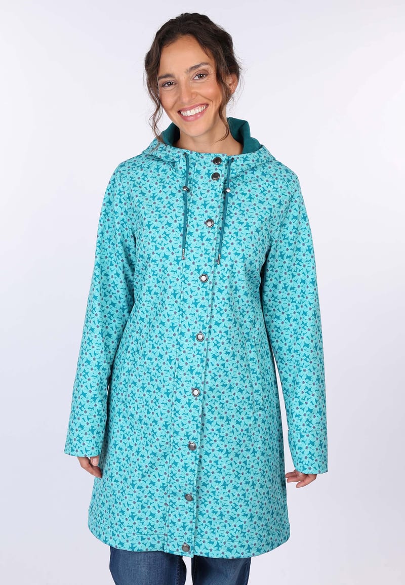 Softshellmantel Lisanne flower - ocean