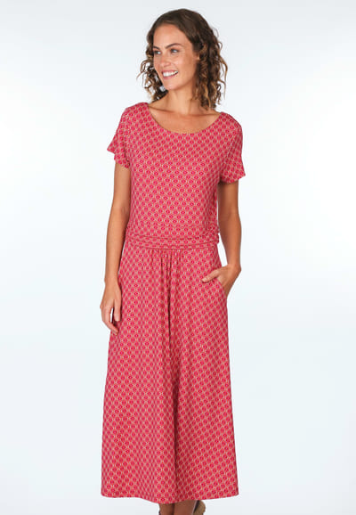 Kleid Malind summer tile - rubin