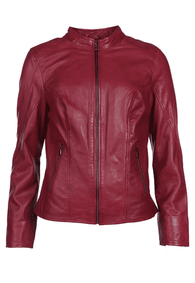 Lederjacke Yari - rubin