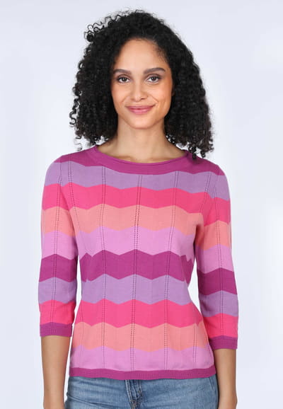 Strickpullover Camilla - raspberry