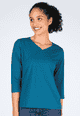 3/4-Arm-Shirt Hellena - lake
