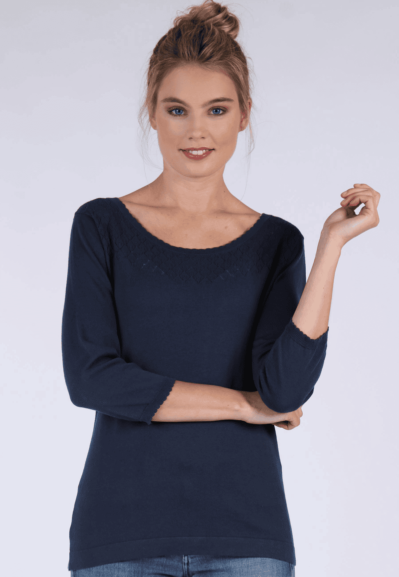 knitted pullover Dafne - navy