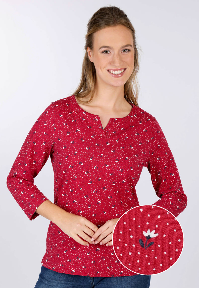 3/4-Arm-Shirt Gabriellea - cerise