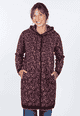 Strickmantel Hedje  - plum