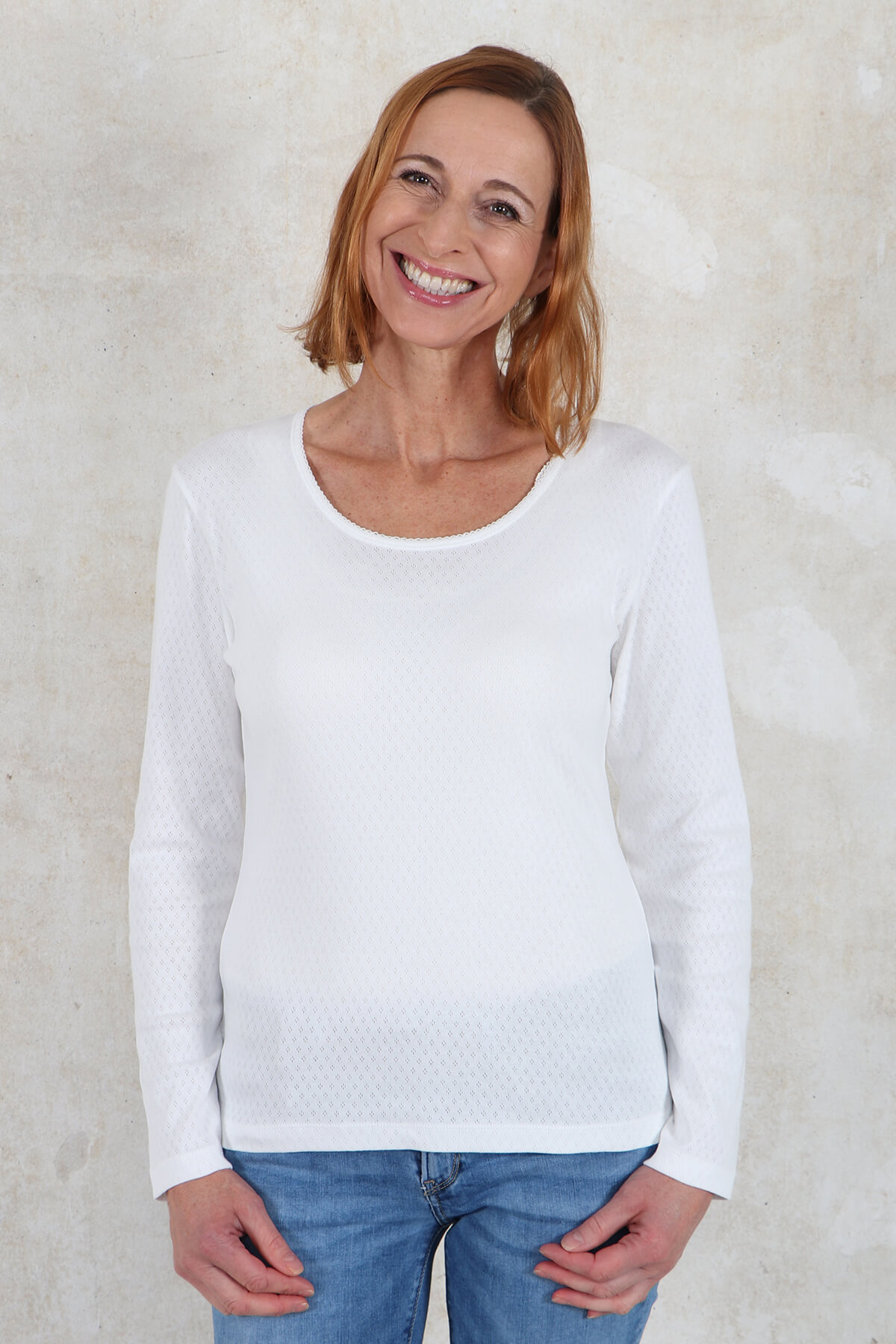 Langarmshirt Malin - ivory