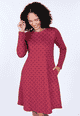 Kleid Thyri - deep purple
