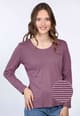 Langarmshirt Sandrali  - dusty orchid