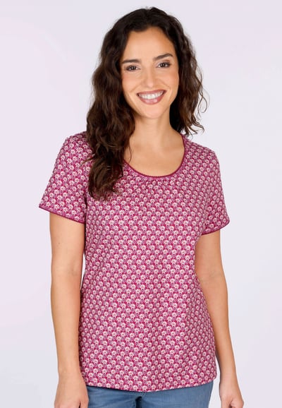 T-Shirt Camille daisy - cerise