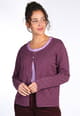 Strickjacke Liesel - plum