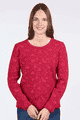 Strickpullover Josefine  - rubin