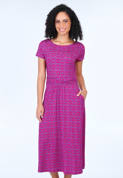 Kleid Malind mandala - raspberry