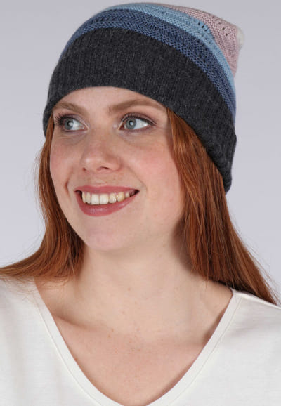 Strickmütze Hella - mosaic blue