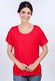 T-Shirt Betzi Solid  - rubin