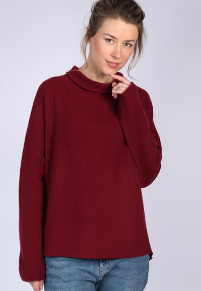 Strickpullover Gyda - wine