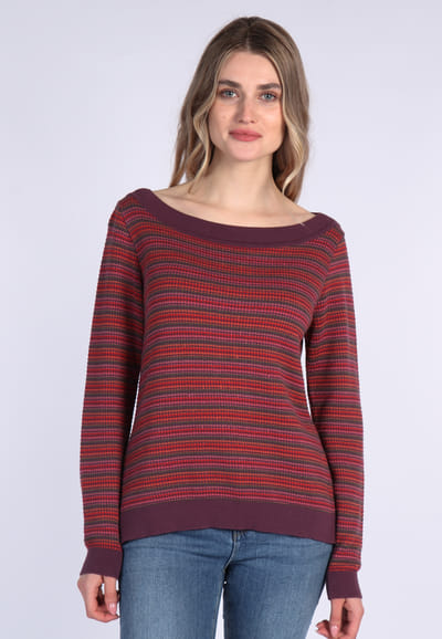 Strickpullover Carla - plum