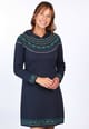 Strickkleid Astoria Flower - navy