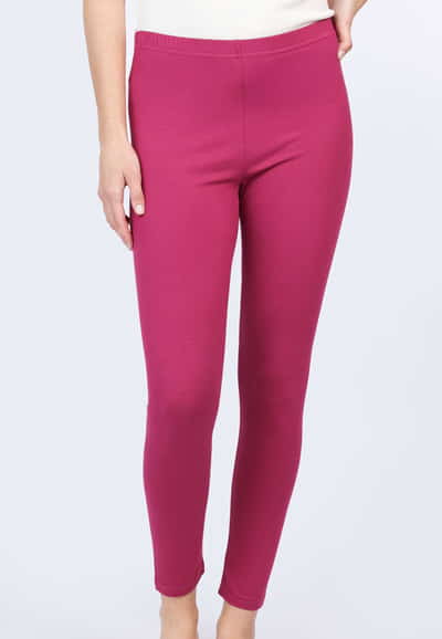 1/1 Leggings Lenchen  - red wine