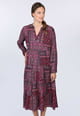 Kleid Sannab oriental - red wine