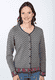 Strickjacke Hedie  - ebony