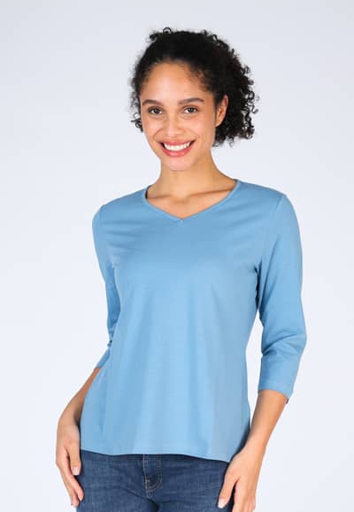 3/4-Armshirt Hellena - blue shadow