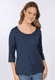 3/4-Arm-Shirt Mabel  - navy
