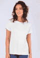 T-Shirt Zoe solid - ivory