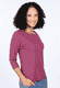 3/4-Arm-Shirt Pitta stripe  - deep purple