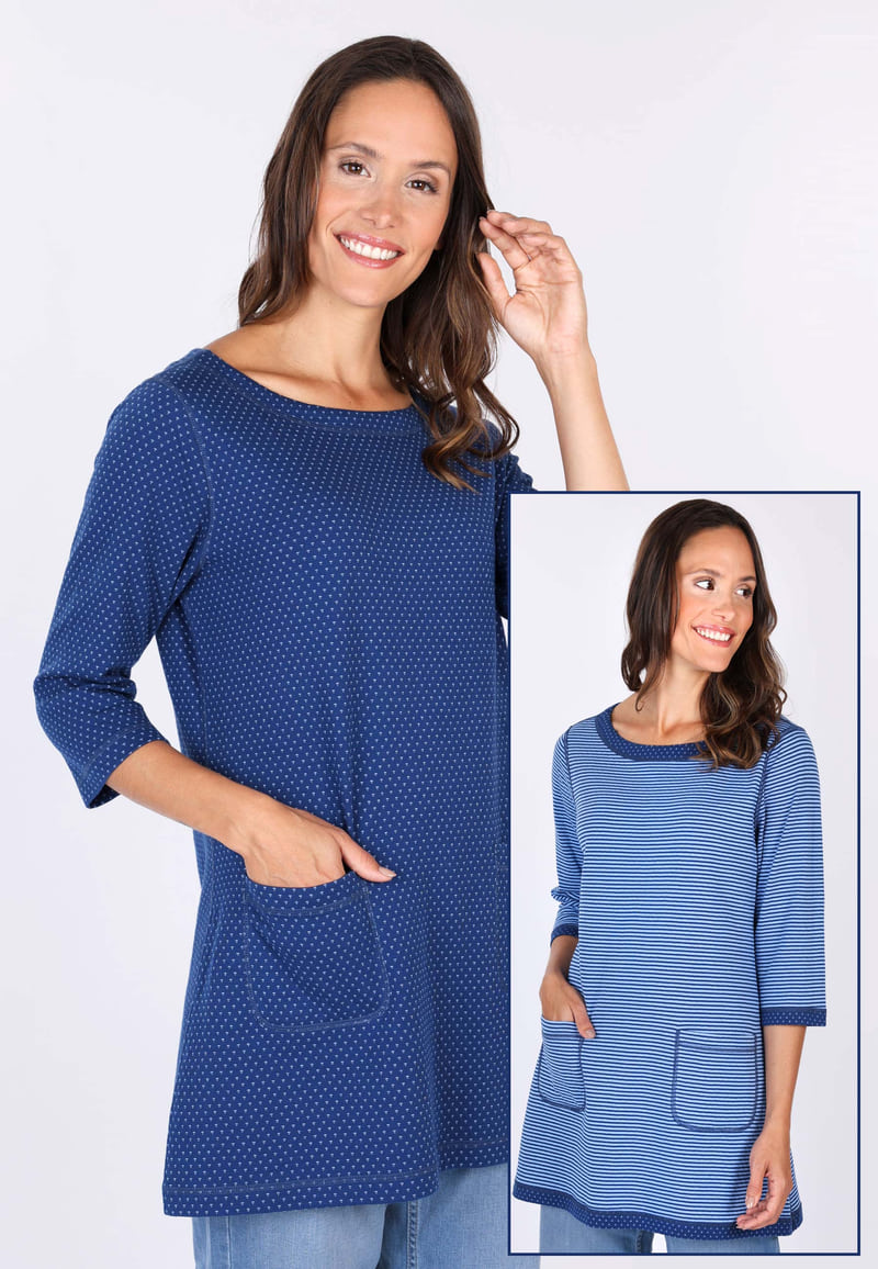 Wendetunika Mennylisa - indigo