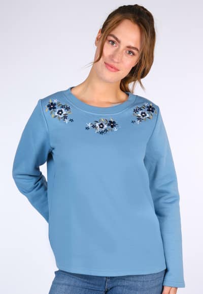 Sweater Karo  - blue shadow