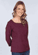 3/4-Arm Shirt Talara  - black
