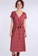 Kleid Mailys stripe  - plum