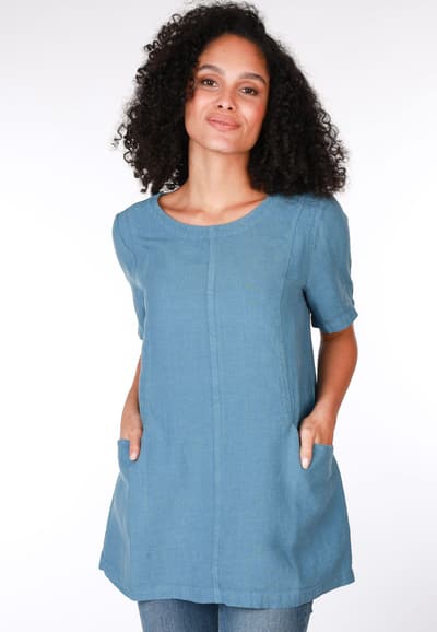 Leinentunika Jeike - swedish blue
