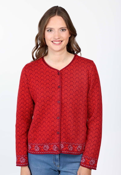 Strickjacke Hedie  - red wine