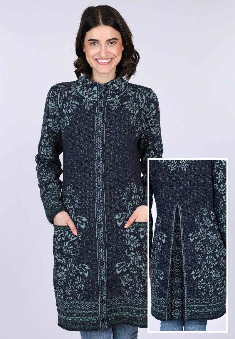 Strickmantel Maite  - navy