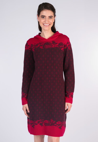 Strickkleid Astorie - dark grape