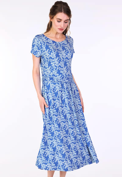 Kleid Malind cherry blossom - royal blue
