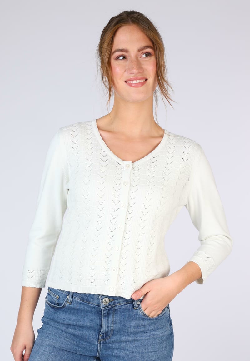 Strickjacke Liselotte - ivory